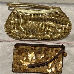 Gold Sequin Clutch Bags